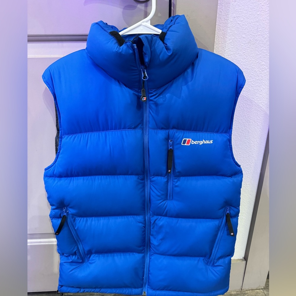 Berghaus Men’s Goose Down Bodywarmer / Vest - Blue, Size S - Like New